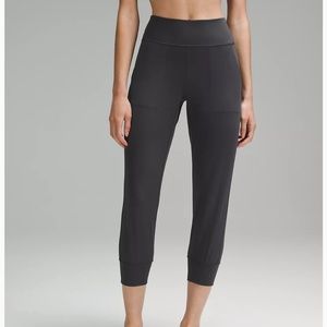 Space grey Lululemon Align Cropped Joggers